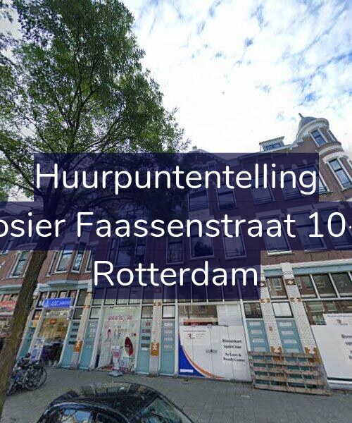 Foto gevel Huurpuntentelling voor Rosier Faassenstraat 10-B, Rotterdam