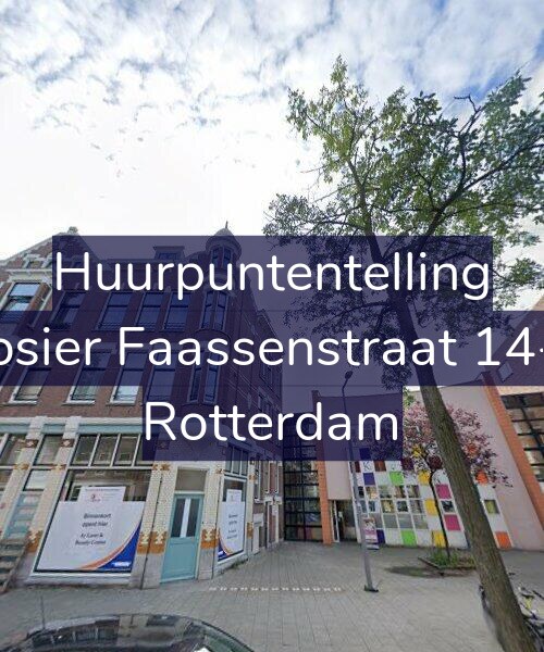 Foto gevel Huurpuntentelling voor Rosier Faassenstraat 14-B, Rotterdam