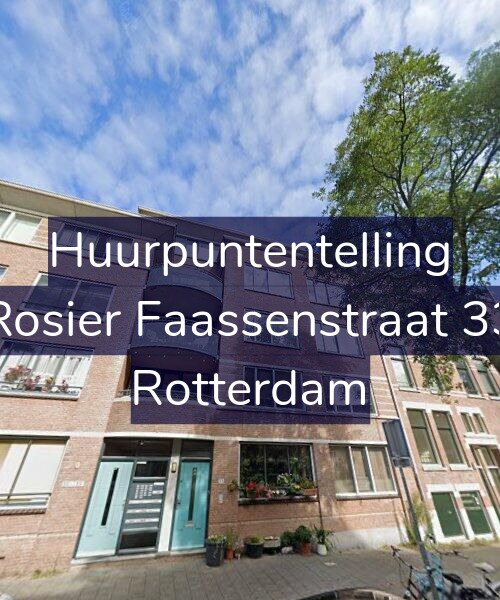 Foto gevel Huurpuntentelling voor Rosier Faassenstraat 33, Rotterdam