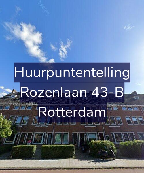 Foto gevel Huurpuntentelling voor Rozenlaan 43-B, Rotterdam