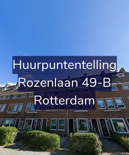 Foto gevel Huurpuntentelling voor Rozenlaan 49-B, Rotterdam
