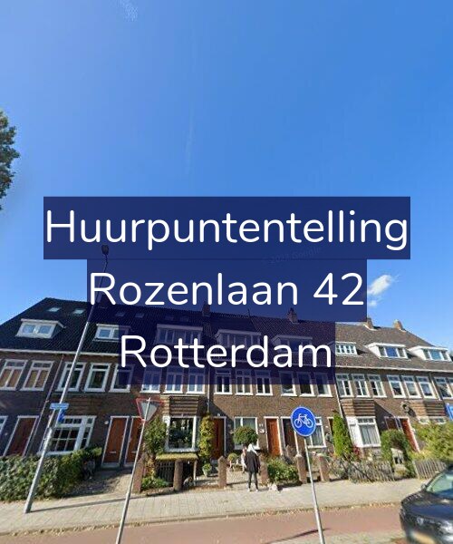 Foto gevel Huurpuntentelling voor Rozenlaan 42, Rotterdam