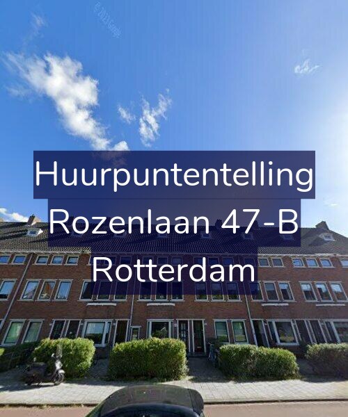 Foto gevel Huurpuntentelling voor Rozenlaan 47-B, Rotterdam