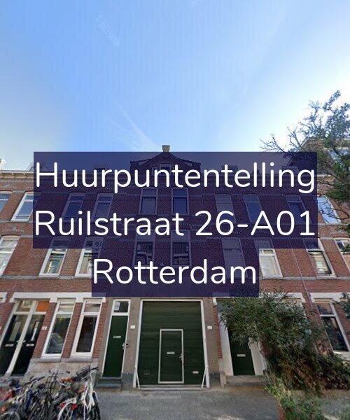 Foto gevel Huurpuntentelling voor Ruilstraat 26-A01, Rotterdam