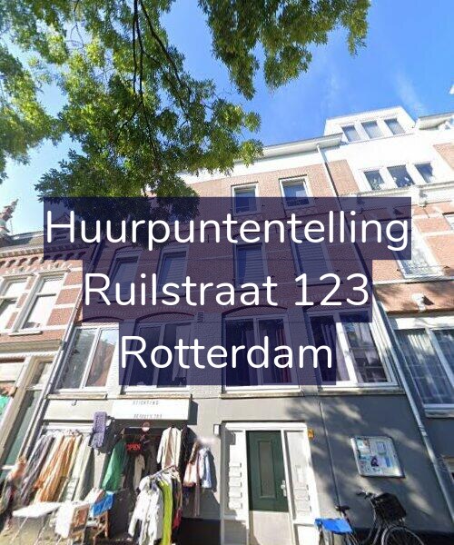 Foto gevel Huurpuntentelling voor Ruilstraat 123, Rotterdam