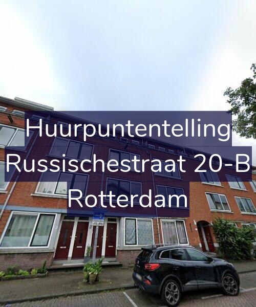 Foto gevel Huurpuntentelling voor Russischestraat 20-B, Rotterdam