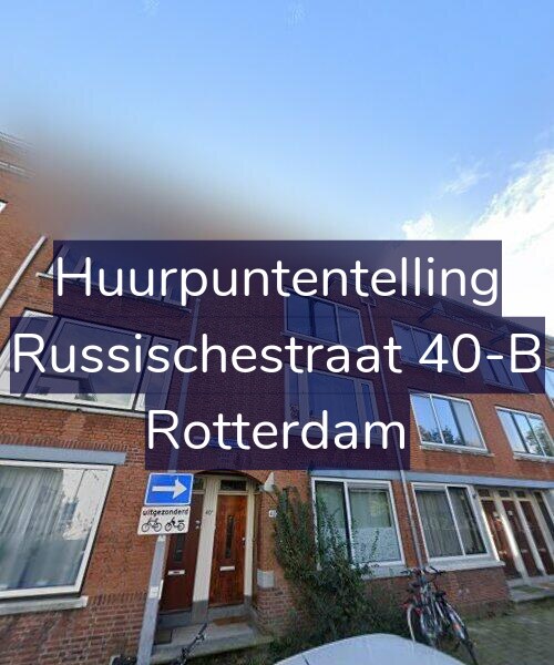 Foto gevel Huurpuntentelling voor Russischestraat 40-B, Rotterdam