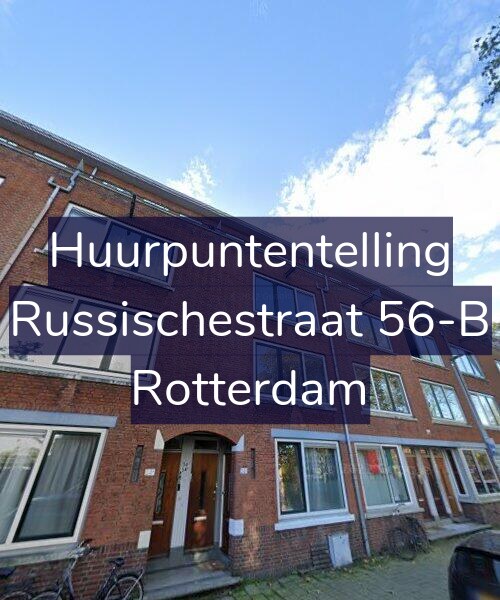 Foto gevel Huurpuntentelling voor Russischestraat 56-B, Rotterdam
