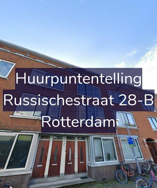 Foto gevel Huurpuntentelling voor Russischestraat 28-B, Rotterdam