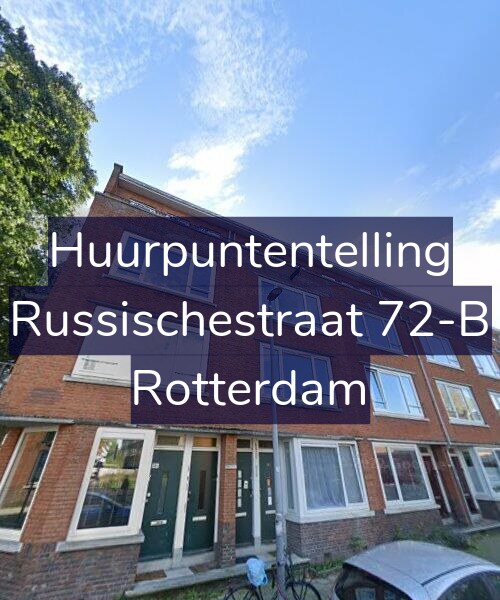 Foto gevel Huurpuntentelling voor Russischestraat 72-B, Rotterdam