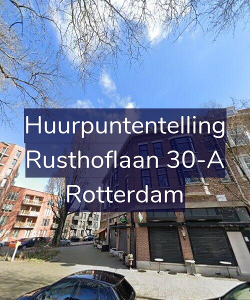 Foto gevel Huurpuntentelling voor Rusthoflaan 30-A, Rotterdam