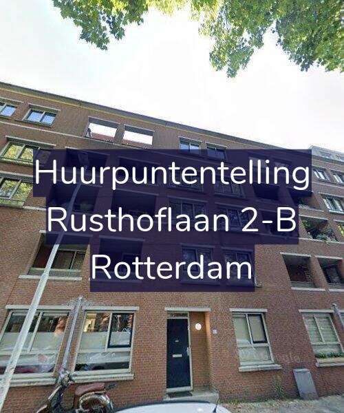 Foto gevel Huurpuntentelling voor Rusthoflaan 2-B, Rotterdam