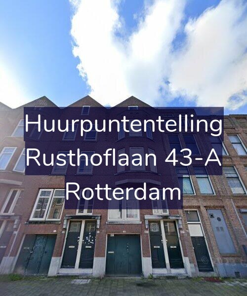 Foto gevel Huurpuntentelling voor Rusthoflaan 43-A, Rotterdam