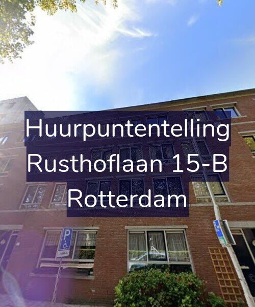 Foto gevel Huurpuntentelling voor Rusthoflaan 15-B, Rotterdam