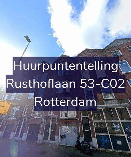Foto gevel Huurpuntentelling voor Rusthoflaan 53-C02, Rotterdam
