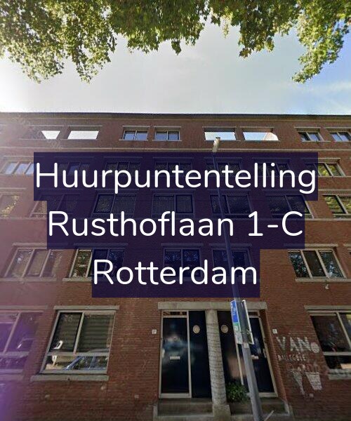 Foto gevel Huurpuntentelling voor Rusthoflaan 1-C, Rotterdam