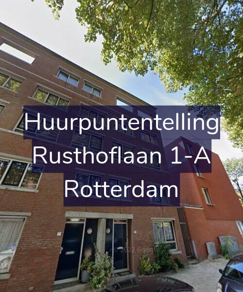 Foto gevel Huurpuntentelling voor Rusthoflaan 1-A, Rotterdam
