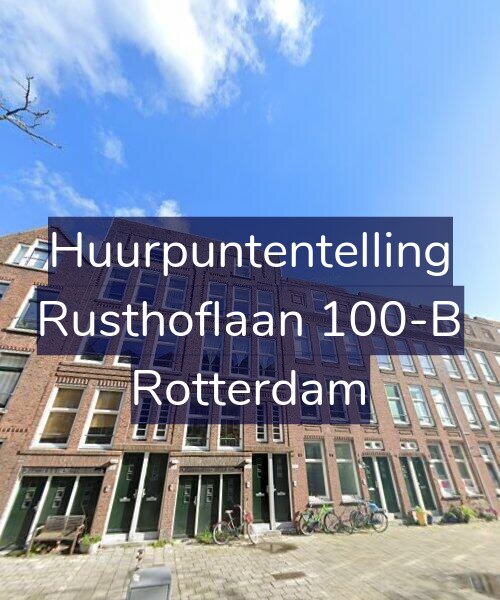 Foto gevel Huurpuntentelling voor Rusthoflaan 100-B, Rotterdam