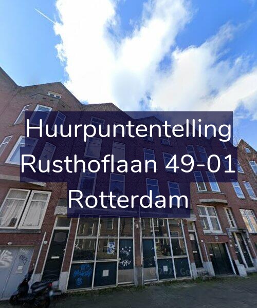 Foto gevel Huurpuntentelling voor Rusthoflaan 49-01, Rotterdam