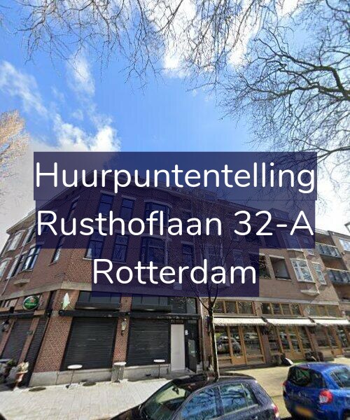 Foto gevel Huurpuntentelling voor Rusthoflaan 32-A, Rotterdam