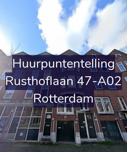 Foto gevel Huurpuntentelling voor Rusthoflaan 47-A02, Rotterdam
