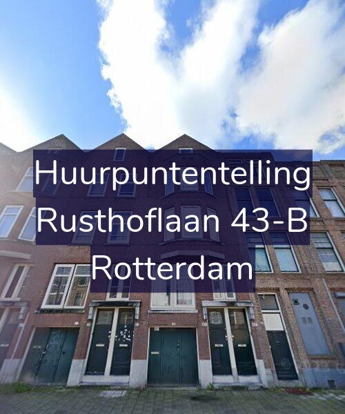 Foto gevel Huurpuntentelling voor Rusthoflaan 43-B, Rotterdam