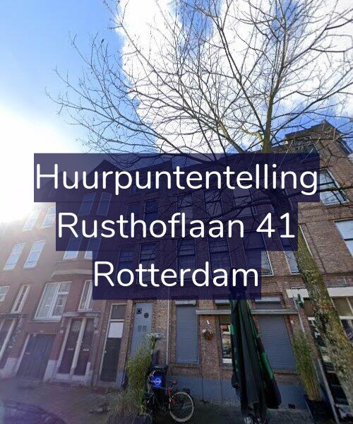 Foto gevel Huurpuntentelling voor Rusthoflaan 41, Rotterdam