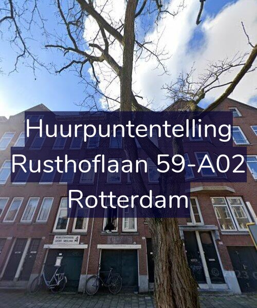 Foto gevel Huurpuntentelling voor Rusthoflaan 59-A02, Rotterdam