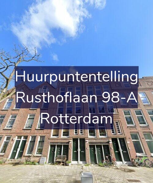 Foto gevel Huurpuntentelling voor Rusthoflaan 98-A, Rotterdam