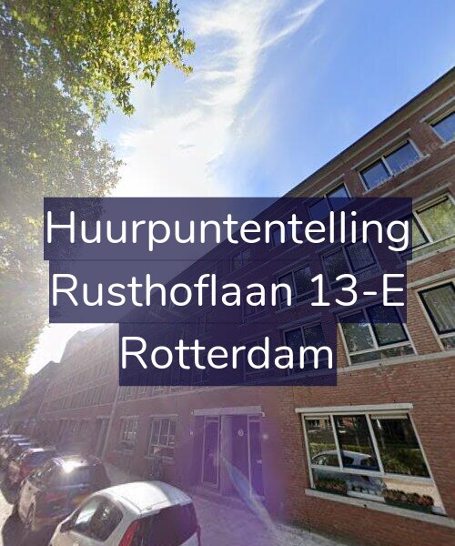 Foto gevel Huurpuntentelling voor Rusthoflaan 13-E, Rotterdam