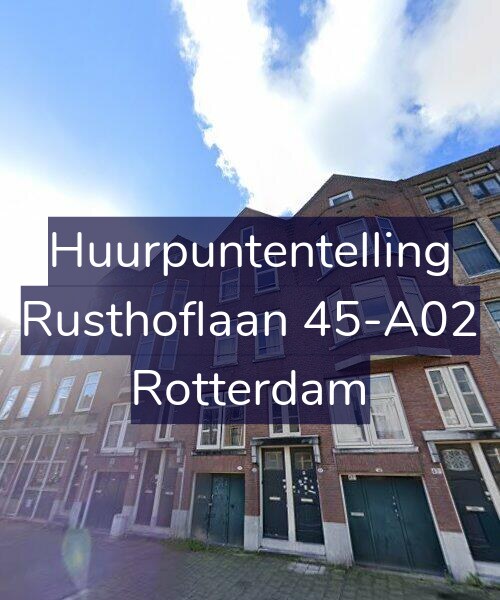 Foto gevel Huurpuntentelling voor Rusthoflaan 45-A02, Rotterdam