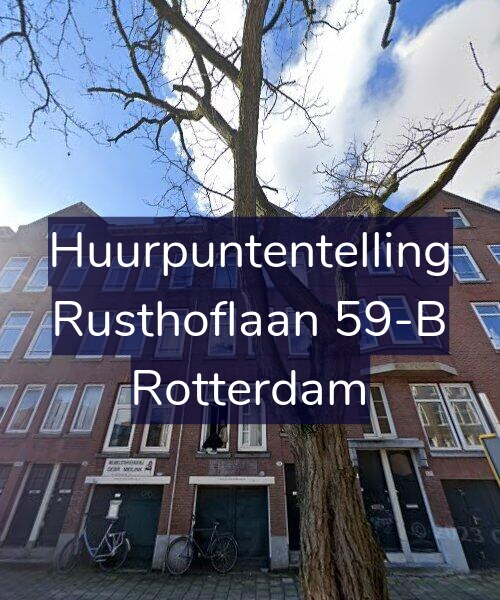 Foto gevel Huurpuntentelling voor Rusthoflaan 59-B, Rotterdam
