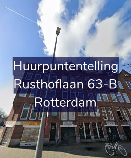 Foto gevel Huurpuntentelling voor Rusthoflaan 63-B, Rotterdam