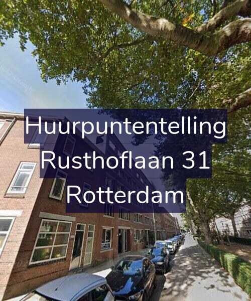Foto gevel Huurpuntentelling voor Rusthoflaan 31, Rotterdam