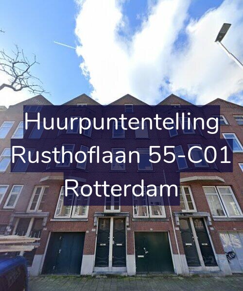 Foto gevel Huurpuntentelling voor Rusthoflaan 55-C01, Rotterdam