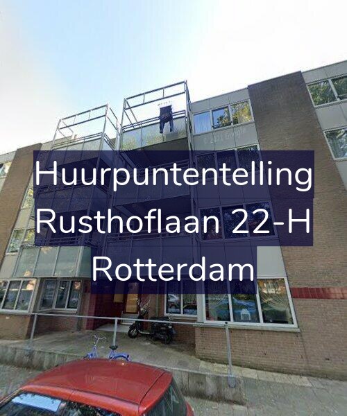 Foto gevel Huurpuntentelling voor Rusthoflaan 22-H, Rotterdam