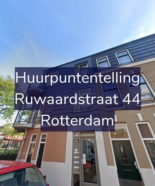 Foto gevel Huurpuntentelling voor Ruwaardstraat 44, Rotterdam