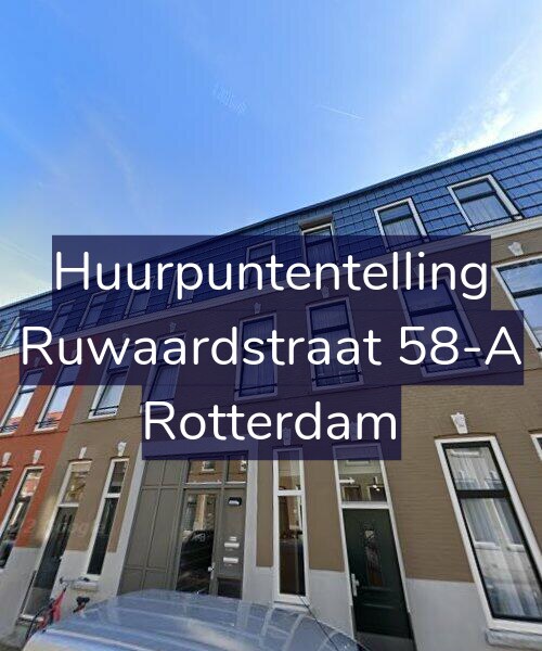 Foto gevel Huurpuntentelling voor Ruwaardstraat 58-A, Rotterdam