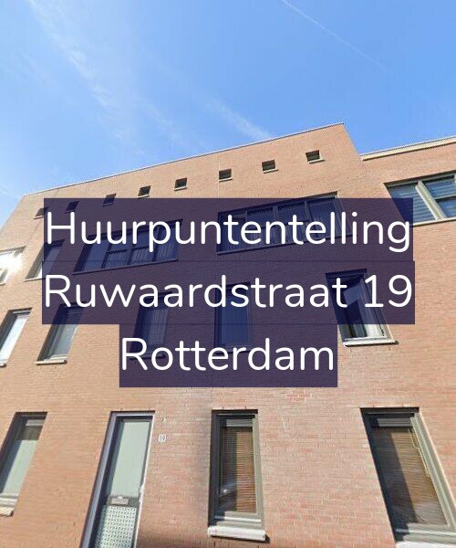 Foto gevel Huurpuntentelling voor Ruwaardstraat 19, Rotterdam