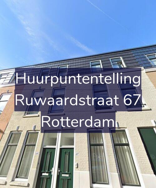 Foto gevel Huurpuntentelling voor Ruwaardstraat 67, Rotterdam