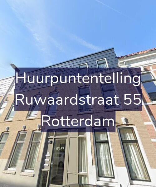 Foto gevel Huurpuntentelling voor Ruwaardstraat 55, Rotterdam