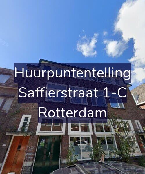 Foto gevel Huurpuntentelling voor Saffierstraat 1-C, Rotterdam