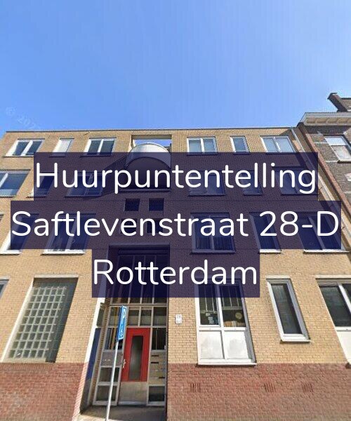 Foto gevel Huurpuntentelling voor Saftlevenstraat 28-D, Rotterdam