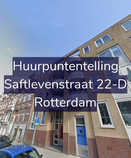 Foto gevel Huurpuntentelling voor Saftlevenstraat 22-D, Rotterdam