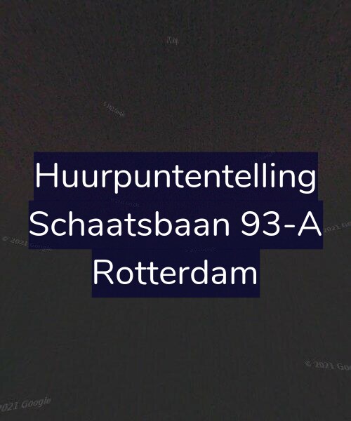 Foto gevel Huurpuntentelling voor Schaatsbaan 93-A, Rotterdam