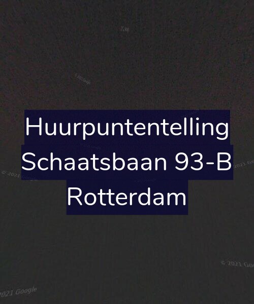 Foto gevel Huurpuntentelling voor Schaatsbaan 93-B, Rotterdam