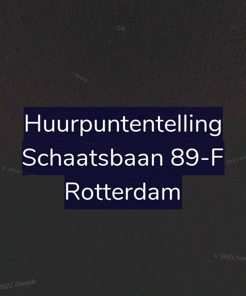 Foto gevel Huurpuntentelling voor Schaatsbaan 89-F, Rotterdam