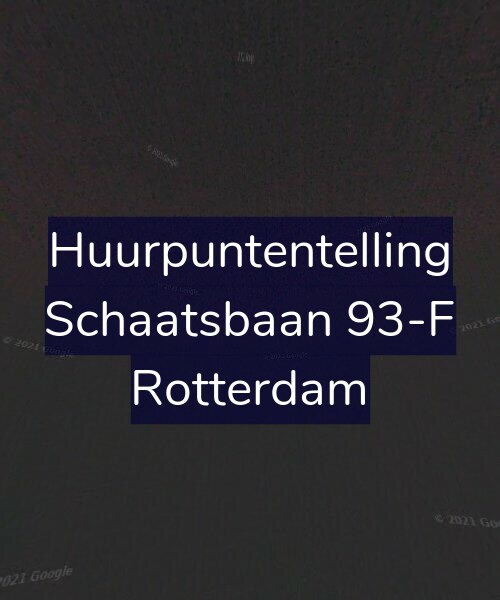 Foto gevel Huurpuntentelling voor Schaatsbaan 93-F, Rotterdam