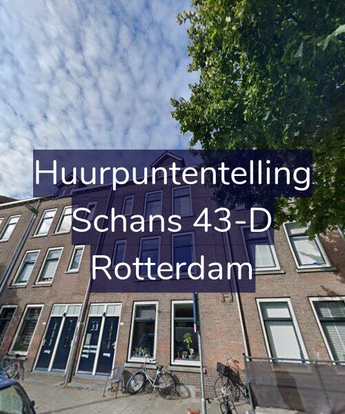 Foto gevel Huurpuntentelling voor Schans 43-D, Rotterdam