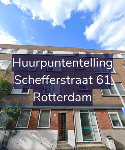 Foto gevel Huurpuntentelling voor Schefferstraat 61, Rotterdam